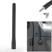 Replacement 7.5 Inch Stubby Reflex Short Antenna FM/AM for Jeep Wrangler JK JL (for: Jeep)