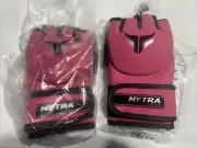 Mytra Fusion MMA Gloves Women Sparring Gloves for Kickboxing Muay Medium Pink