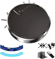 Smart Dual-Mode Robot Vacuum, Smart Robot Vacuum and Mop 2-in-1 Combo, Strong Suction for Carpets & Hard Floors, Ultra-Slim Quiet, Tangle-Free Tech, App & Remote Control, Auto Recharge (Black)