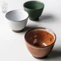 在飛比找蝦皮商城優惠-九土粗陶大容量手工品茗杯日式茶杯盞單杯大容量主人杯復古功夫茶