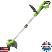 Greenworks 24V 12-Inch Cordless String Trimmer/Edger (Gen 2), Battery and Cha