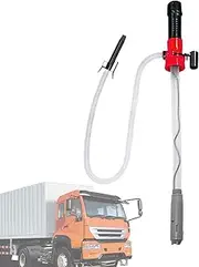 Portable Power Battery Pump, Clear Electric Water Transfer Siphon Pump, Multi-Purpose Transfer Pump with Manual Nozzle Battery Powered, for Home or Car Water Transfer