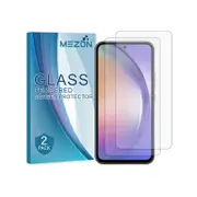 2 Pack MEZON Samsung Galaxy A54 5G Clear Tempered Glass Screen Protectors