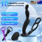 Control Prostate Remote Thrusting Vibrator Anal Butt Cock Male Plug Sex Toy