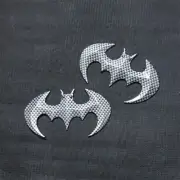 2x Carbon Fiber Color Bat Metal Sticker Decal Emblem Badge 3D Turbo Hatchback GT (for: Peugeot)