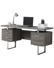Monarch Specialties 60in Taupe Computer Desk