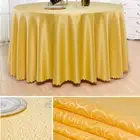 Table Cover Jacquard Round Tablecloth Dining Banquet Circular Table Cloths Home