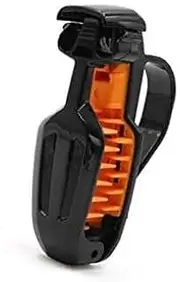 Yurefax Sourcingmap Orange Black ABS Sun Visor Eyeglasses Clip Holder, for Vehicle Car Sun Visor Clip