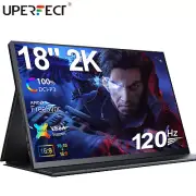 18" 120Hz Portable Monitor 2560x1600 2K Laptop Monitor Computer Gaming Screen