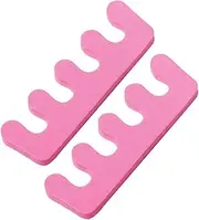 Generic 20pcs Toe Separators Pedicure Nail Polish Toe Splitter Sponge Toe Separator Nail Toe Separators Toe Separators Foam Foam Finger Separators Pedicure Nail Spacers Pink
