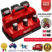 Milwaukee M12-18C3 12V/18V Rapid Charger Station M12 M18 Batteries Chargers Tool