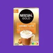 Nescafe Gold Caramel Latte Instant Coffee, New Recipe, 8 Cups, Free Shipping