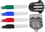 TOGEVAL 6pcs Golf Ball Alignment Marking Tools Precision Drawing Device with Stencil Template for Accurate Positioning for Training and Competition