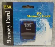 PSX Playstation 1 PS One Memory Card Brand NEW Sealed