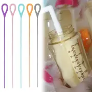 Silicone Straw Cleaner Brush for Sippy Cup Keyboard Travel Drinking Bottle