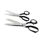 2 Sets 10''+ 14"Tailor Upholstery Scissors Black Shear HEAVY DUTY RAZORS sharp