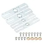 4 Set Light Fixture Crossbar Kit Ceiling Light Plate Silver Tone