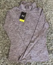 NWT Under Armour Golf Women's Zinger Heather 1/2 Zip S/M Purple UW1269 UPF30