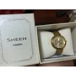 【CASIO】卡西歐 SHEEN 時尚女錶 SHE-3034GD-9A 台灣卡西歐