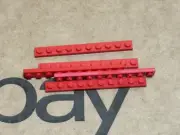 LEGO Parts - Red Plate 1 x 10 - No 4477 - QTY 5