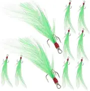 ibasenice 10pcs Fishing Hooks Durable Skid Treble Hooks for Fresh and Saltwater Compact Three Claw Versatile Fishing Tools for Anglers