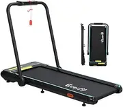 [Everfit] Walking Pad Under Desk Treadmill Electric Treadmills with 420mm Running Belt, Fully Folding Foldable Machine Exercise & Fitness Equipment, with up to 12km/h Speed for Home Gym Cardio Training