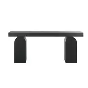 Junon 1.9m New Elm Console Table - Full Black