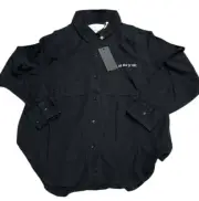 One Teaspoon Kids Black SoHo Tencel Shirt Size 9-10 MSRP $110.