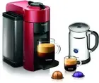 Nespresso A+GCC1-US-RE-NE VertuoLine Evoluo Coffee & Espresso Maker with Frother
