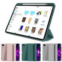 在飛比找PChome24h購物優惠-貼心筆槽設計!! 潮流軟殼輕薄款 Apple iPad Pr