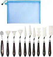 11PCS Flower Art Scraper Texture Knife Art Palette Knife Putty Knives Special-Shaped Scraper Oil Painting Acrylic Paint Tool Oil Painting Accessories Color Mixing Scraper for Acrylic Painting