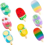 HOMOBABE 2 Boxes Cute Ice Cream Shaped Erasers Adorable Mini Erasers for Safe for Prizes Activities Bulk Stationery