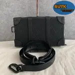 免運 LV 路易威登 SOFT TRUNK WALLET 黑色壓紋老花 盒子包/單肩包/斜挎包M80224