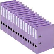 Colourhide Half Lever Arch File Folder A4 Purple Pack 15