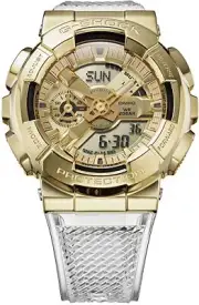 Casio G-Shock Men's GM-110SG-9ADR Analog-Digital Gold Dial White Watch