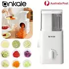 ANKALE Electric Vegetable Cutter Slicer Kitchen Food Automatic Rotary Chopper AU
