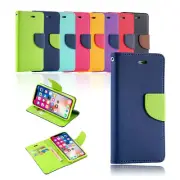 For iPhone X Xs Max XR Leather Wallet Case Flip Card Soft Gel Shockproof Cover