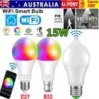 Wifi Smart E27 B22 15W PIR Sensor Motion Smart LED Bulb Light Lamp Globe Bulb AU