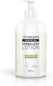 SKIN BASICS Sorbolene Lotion with 10% Glycerine & Vitamin E Pump (500ml) - Nourishing Body Lotion - Clinically Tested, Non Irritating, Hypoallergenic Deep Moisturiser for Dry & Sensitive Skin