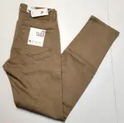 $198 NEW Brax HI-FLEX Casual Denim Pants Brown Men's 30x34 Chuck Modern Fit 30