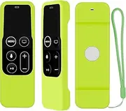 Remote Case for Apple TV 4K / 4th Gen Remote Controller, Anti Slip Shock Proof Silicone Remote Cover Case for Apple TV 4K / 4th Gen Siri Remote (Green)