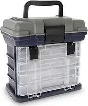 Fishing Tackle Box with 4 Layers for Fishing Lures Sinkers Floats Line Storage