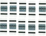 DIGISHUO 10pcs 4 Channels IIC I2C Logic Level Converter Bi-Directional 3.3V-5V Shifter Module for Arduino (Pack of 10)