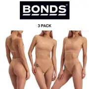 Bonds Womens Bases Seamless Gee String Stretch and Comfort T Back 3 Pack WRYL