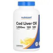 Nutricost, Cod Liver Oil, 1,000 mg, 120 Softgels