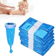 YANGUN Pack of 12 Nappy Bin Refill Cassettes, 4.5 m Nappy Bin Refill Film, Refill Films, Nappy Bin, Baby Plastic Nappy Bag, Refill Pack, Compatible with Octagonal Nappy Bin, Blue
