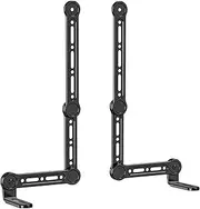[WALI] Universal Sound Bar Mount - Compatible with Samsung, Sony, Vizio, Bose, LG, and Roku Sound Bars, Fits Most 23-90 Inch TVs, Adjustable Angle, Supports 33 lbs, Easy Installation, Black