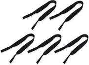 [Horoper] Glasses Cord,Glasses Cord, 5pcs Sports Glasses Elastic Neck Strap Retainer Cord Chain Holder Lanyard for Eyeglasses, Black, #771