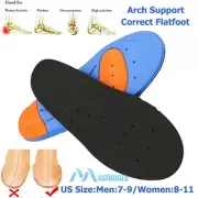 Gel Orthotic Shoe Insoles Inserts Flat Feet Arch Support for Plantar Fasciitis