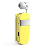 K53 Stereo Wireless Bluetooth Calls Remind Vibration Wear Clip Driver Auriculares Earphone For Phone Yellow Earbuds
